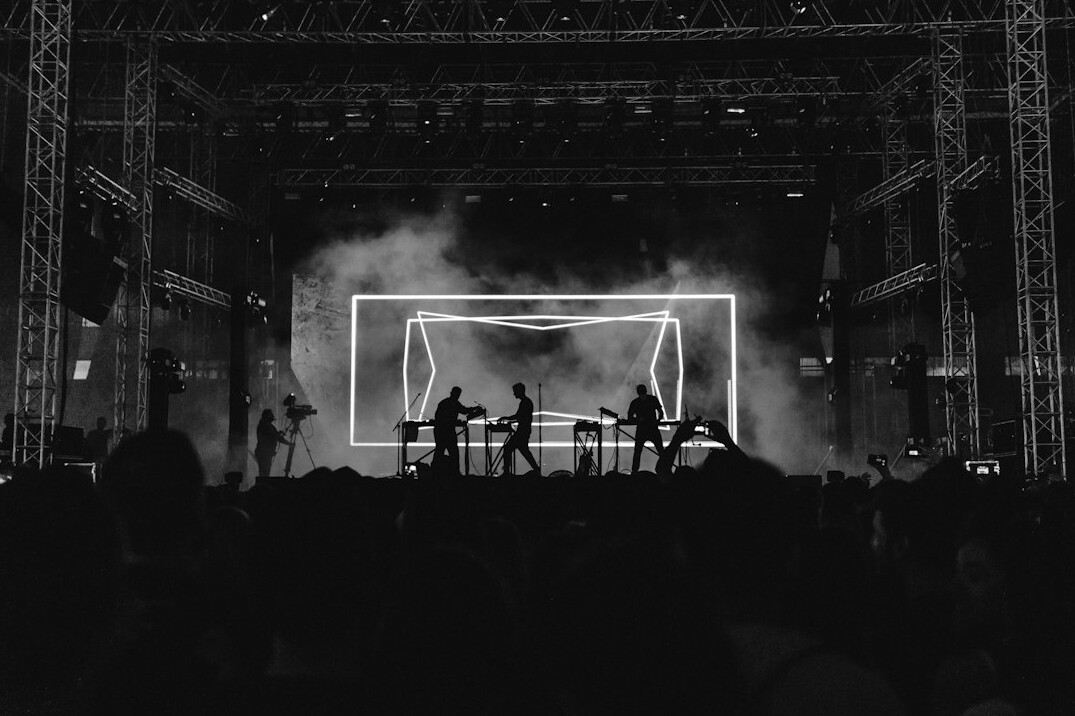 stage setup for concert