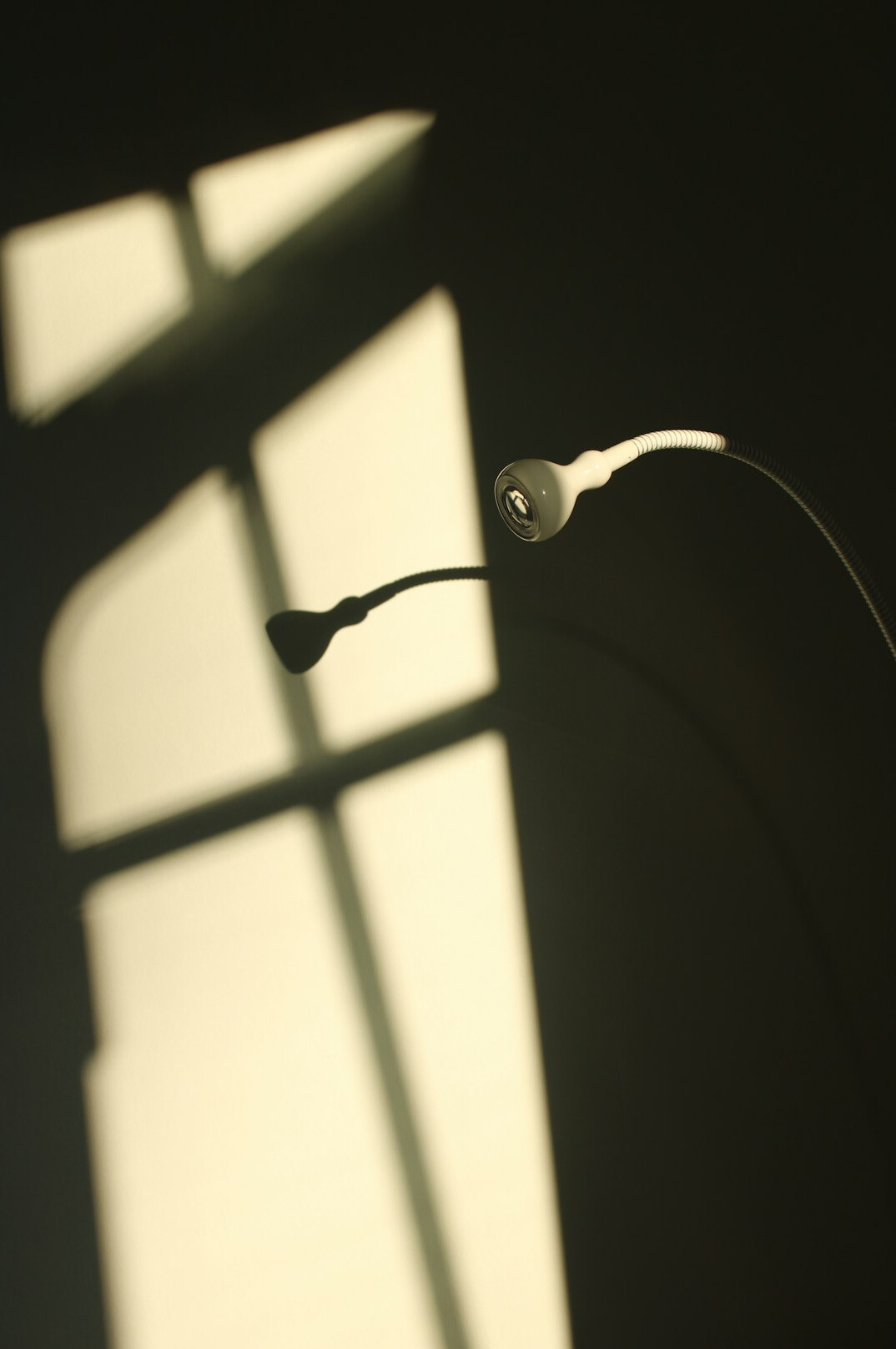 Microphone set up for an interview on a stand