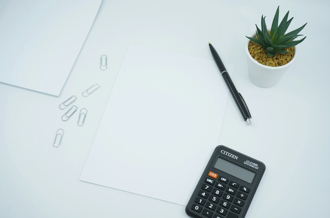 documents and papers on desk