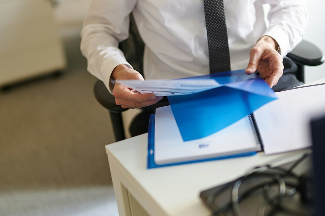 investigation files on desk