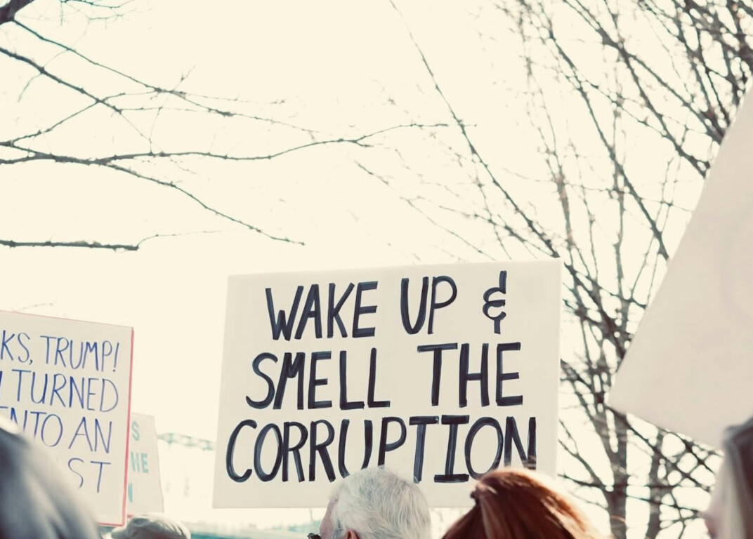 local politician denouncing corruption